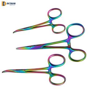 Venta al por mayor pinzas de manoplas de acero inoxidable con tijeras de mandíbula plana hemostática Manual Medic Instrument Sutur Kit - Product Image 4