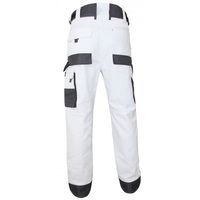 Pantalon de peintre à taille réglable best-seller vêtements de travail en gros pantalon en tissu polyester et coton à l'entrejambe renforcé à l'avant et à l'arrière