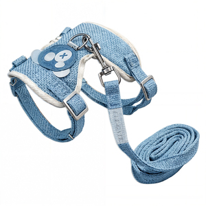 Set Guinzaglio e Pettorina per Gatti con Dettaglio Orsetto Kawaii, Stile Semplice e Lussuoso, Traspirante in Nylon e Poliestere, Taglie M-XL - Product Image 5