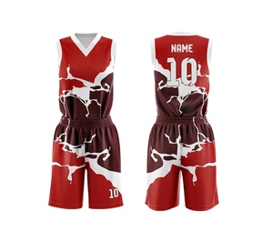 Uniformes de Baloncesto Personalizados al por Mayor de Alta Calidad, Manga Corta, 100% Poliéster, Antibacterianos - Product Image 1