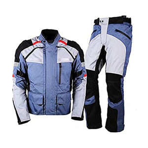 Traje de moto para hombre Cordura Racing impermeable chaqueta de moto pantalón blindado - Product Image 2