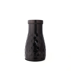 Diamant Noir Fabriqué À La Main 950ml Pur Cuivre Cuisine Récipient D'eau Écologique Verres En Vrac En Gros Taille Standard - Product Image 1