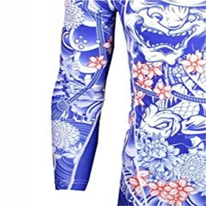 Rashguard personnalisé à manches longues pour MMA et Jiu Jitsu, imprimé OEM, anti-UV, respirant, écologique, séchage rapide, UPF50+ - Product Image 4