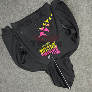 เสื้อฮู้ดมีซิปสำหรับผู้ชายแบบเต็มใบ2026ผ้าคอตต้อน100% แขนยาวระบายอากาศได้ดีสำหรับฤดูหนาว - Product Image 6