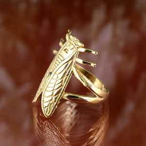 <span class=keywords><strong>Nuovo</strong></span> Anello Gotico Trendy a Forma di <span class=keywords><strong>Scarabeo</strong></span> in Ottone Placcato Oro 18k, Anello Vintage a Forma di Insetto, Anello Regolabile Stile Tribale Punk per Donna - Product Image 3