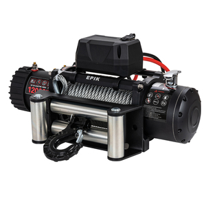 12000Lbs חשמל <span class=keywords><strong>winch</strong></span> 12v ip68 עמיד למים מחוץ לכביש הצלה עם winchs 2 שלט אלחוטי - Product Image 1