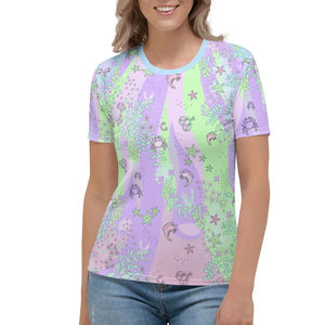 Recién llegado, camiseta hecha a medida para mujer, camisetas de estilo informal de sublimación con estampado completo de secado rápido de alta calidad para mujer para invierno - Product Image 1