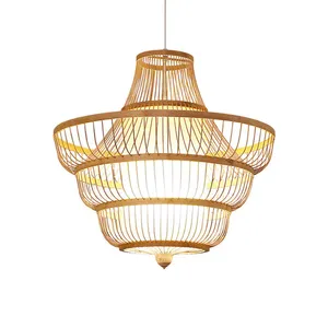 Ventilador de techo a precio de fábrica con luces Techo de ratán de montaje empotrado para dormitorio Sala de estar Hecho en Vietnam - Product Image 1