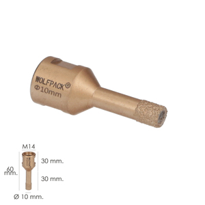 Corona Diamante M14 O/ 10 mm. Corte Seco - Product Image 2