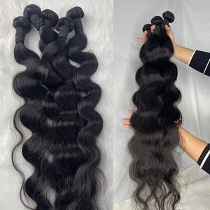 Extensiones de cabello humano indio hinchable Remy virgen alineado con cutícula cruda de alta calidad - Product Image 5