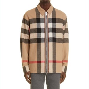 Veste en toile pour homme, style estival, grande taille, décontractée, imperméable, respirante, col montant, broderie - Product Image 1