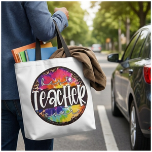 Sac fourre-tout en toile peinte pour l'appréciation des enseignants, sac à bandoulière réutilisable pour les courses, cadeau amusant pour la salle de classe, usage quotidien, 27x37cm - Product Image 3