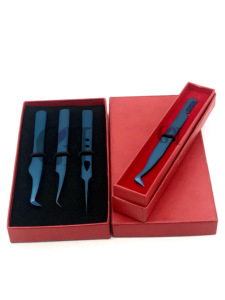 แหนบต่อขนตาเพิ่มวอลลุ่มสแตนเลสพลาสม่า45องศาอุปกรณ์เสริมความงาม - Product Image 2