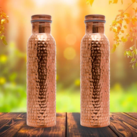 Bouteille en Cuivre Pur de Haute Qualité 1000ml Sans BPA Écologique Couleur Personnalisée Marque KC ENTERPRISES Garantie 24 Mois pour Fêtes
