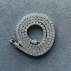 Alta calidad 18K oro sólido cubano tenis cadena diamante elegante joyería fina hombres boda compromiso regalo - Product Image 1