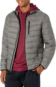 Chaqueta impermeable a prueba de viento Color sólido Invierno Cálido Chaqueta acolchada Chaqueta para hombre - Product Image 3