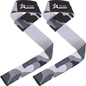 Correas de elevación de algodón ligeras de alta calidad, superventas, empuñaduras de mano al por mayor con logotipo personalizado - Product Image 2