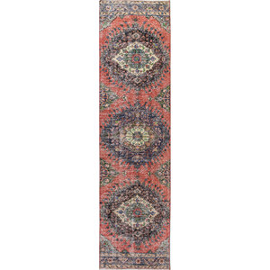 Vintage <b>Red</b> Orange Hand Knotted Wool Rugs Large Area Jaipur Pae-2568 Medallion for Home Living Room Hallway New-Jaipur Rugs US - Product Image 1