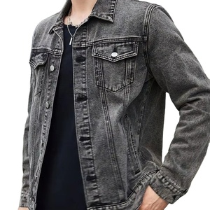 Chaqueta Vaquera de Mezclilla para Hombre, Estilo Vintage, Lavado Ácido, Transpirable, de Alta Calidad, para Invierno, Casual, con Decoración Bordada - Product Image 1