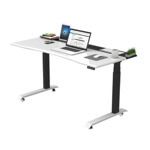 โต๊ะทำงาน SMARTDESK PRO ดีไซน์ทันสมัยแบบมินิมอล วัสดุเมลามีนและเหล็ก เฟอร์นิเจอร์สำหรับพื้นที่ทำงานร่วมสมัย เหมาะสำหรับห้องนอนหรือพื้นที่ทำงาน สีขาว - Product Image 1