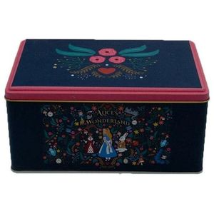 Wonderland 170x260x100 mm <b>Rectangular</b> Metal Multifunction <b>Storage</b> Box with Slip Lid 5.1L Capacity Elegant Metal <b>Baskets</b> - Product Image 1