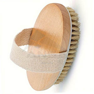 Brosse de toilettage vétérinaire écologique pour chevaux avec poils naturels doux manche en bois en plastique durable perte de bain quotidienne - Product Image 6