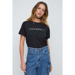 Camiseta básica con estampado de letrero - Product Image 2