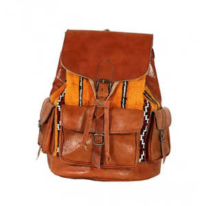 Kilim fait main et sac à dos en cuir-Design unique et durable - Product Image 5