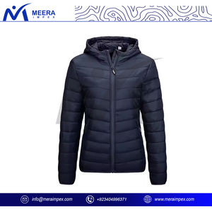 Chaqueta acolchada cálida para mujer, chaqueta ligera de invierno con capucha a la moda, Chaqueta larga acolchada para exteriores, abrigo informal para mujer - Product Image 2