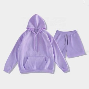 2024 <b>Top</b> Trending <b>Men's</b> Plus Size Breathable Cotton Hoodies Shorts Set OEM Custom Logo Design High Street Style Two-Piece Summer - Product Image 6