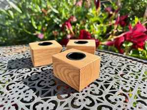 Portavelas de Madera y Soportes para Decoración del Hogar, Elegantes Faroles y Frascos para Centro de Mesa de Sala de Estar - Product Image 5