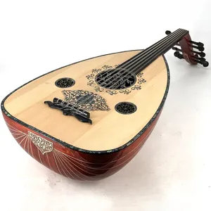 Professional 11 String Oud - Handmade Padouk Wood & Mother of Pearl Arabic Lute - Product Image 6