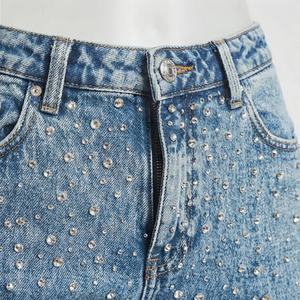 Professional Made New <b>Women's</b> Skinny Denim <b>Jeans</b> Pant Winter Casual Wear Stylish Rhinestone Price Outdoor Use Streetwear - Product Image 4