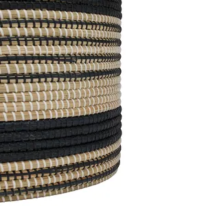 Panier de rangement rectangulaire en jonc de mer naturel, écologique, personnalisable OEM, nouveau design, artisanat HNH fait main - Product Image 4