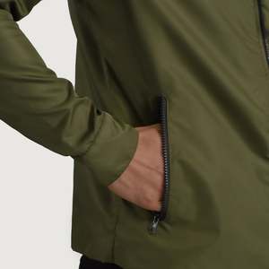 Chaqueta Cortavientos con Capucha Estilo Deportivo Wesley Green, Ligera, Transpirable, de Lana, Nailon, Piel de Oveja, Poliéster y Algodón, Talla XL, con Cierre - Product Image 6
