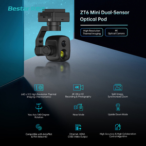 ZT6ออพติคอลพ็อดเซ็นเซอร์คู่ขนาดเล็ก4K, 6X 8MP ซูมดิจิตอล gimbal กล้อง640x512ความแม่นยำสูง PTZ H.265 <span class=keywords><strong>microSD</strong></span> - Product Image 3