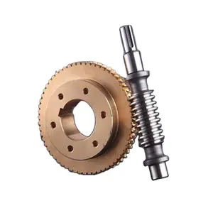 Factory manufacture ISO14001 approved professional cnc milling drawing parts bronze worm wheel gear