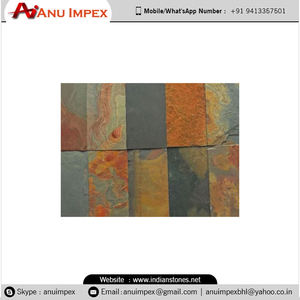 Piedra natural de pizarra multipulida con impresionantes vetas y acabado pulido para áreas, paredes y superficies de alto tráfico - Product Image 3