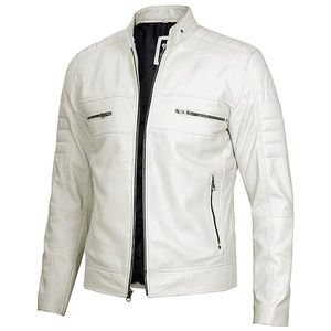 Chaqueta de cuero de estilo callejero para hombre 2024, personalizado al mejor precio, duradera con cuello levantado y patrón de letras, precio barato - Product Image 1