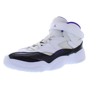 Nike Jumpman รองเท้าเด็กชายสองรุ่นรุ่น TREY PS สี: ขาว/เข้มคอนคอร์ด/ดำ100% ของแท้ - Product Image 1