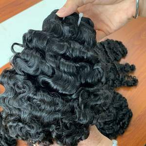 Paquets de cheveux birmans bouclés vierges du Vietnam 100% cheveux vierges pour les femmes noires perruques de cheveux humains - Product Image 3