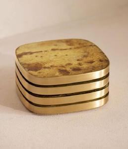 Sous-verres en résine carrée de qualité supérieure, design artisanal, sous-verres en résine de haute qualité, sous-verres pour tasses à café - Product Image 1