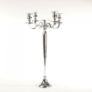 Centre de Table en aluminium argenté, candélabres à 5 bras, porte-bougie de Table de mariage, support décoratif de noël, décoration de la maison - Product Image 5