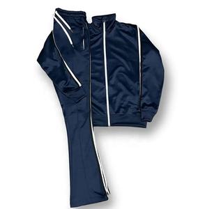 Ensemble de survêtement unisexe personnalisé de haute qualité pour l'hiver 2023, taille plus, jogging superposé, veste zippée intégrale évasée, pantalon - Product Image 3