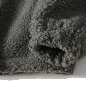 Veste Sherpa en laine vierge de conception personnalisée OEM Vente en gros Veste Sherpa en polaire Veste à capuche zippée personnalisée pour femmes Veste Sherpa en polaire pour hommes - Product Image 6