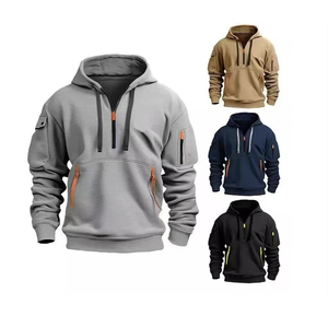 Heavy Wight Blank Hoodie Custom Logo High Quality <b>Plain</b> <b>Sweatshirts</b> Cotton Polyester Fleece Thick Pullover Hoodies Manufacturer - Product Image 1