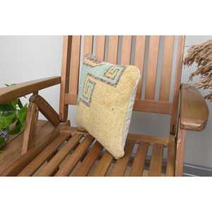 Oreiller de traversin en laine Patchwork Kilim Beige Vintage de luxe 12x12 pouces écologique antidérapant amovible lavable tissé literie jeter - Product Image 3
