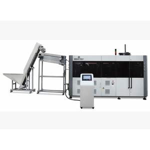 เครื่องขึ้นรูปพลาสติกแบบยืดอัตโนมัติ 6 ช่อง 12000 ครั้งต่อชั่วโมง สำหรับพลาสติก PC PE HDPE PET ยี่ห้อ Festo รุ่นใหม่ Growtech AIM-PBM6 พร้อมลูกปืน PLC เครื่องยนต์ มอเตอร์ - Product Image 1