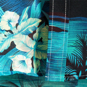 T-shirt décontracté à manches courtes pour hommes de la meilleure qualité T-shirt de plage en coton polyester entièrement imprimé Motif sur mesure Vêtements de plage courts - Product Image 4