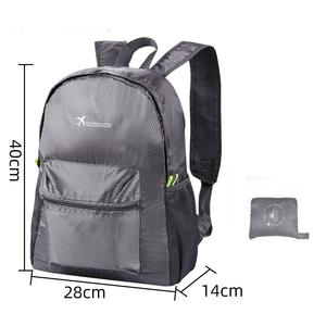 Ultralight ngoài trời có thể gập lại Ba lô <span class=keywords><strong>Polyester</strong></span> thể thao đóng mở Ba lô không thấm nước nhẹ đi bộ đường dài foldablel Ba lô - Product Image 6